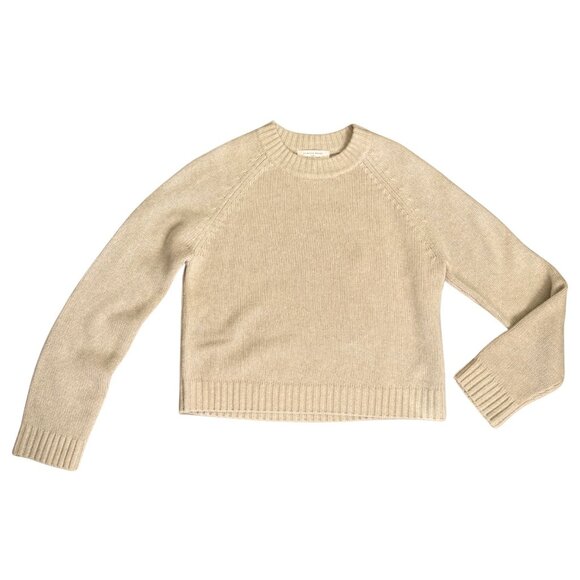 SEZANE Jason Jumper Natural Beige Yak Wool Sweater $210 Like New M - Picture 2 of 5